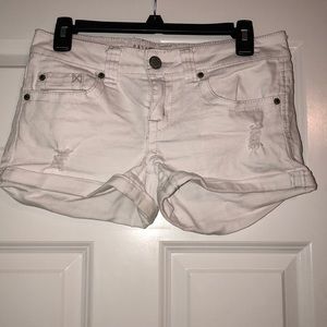 White Denim Shorts